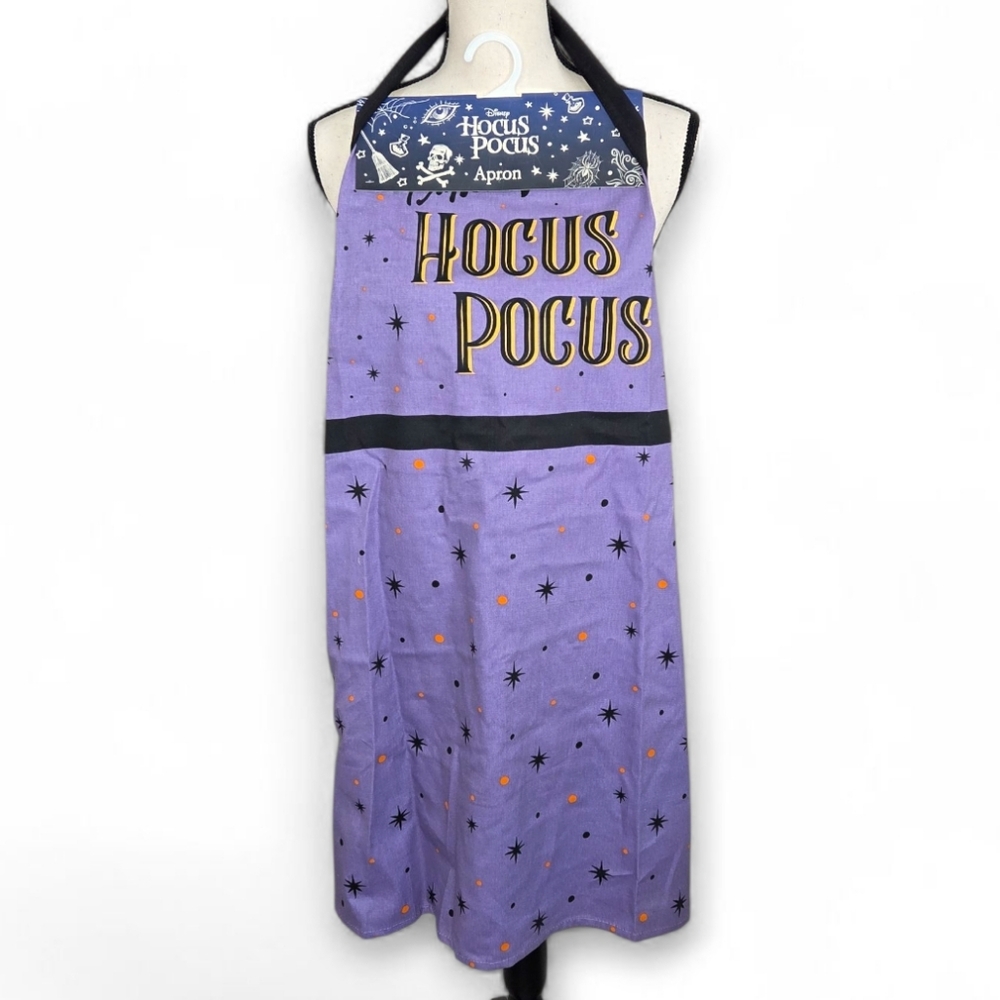 Disney Hocus Pocus Purple‎ Halloween Witch Kitchen Apron